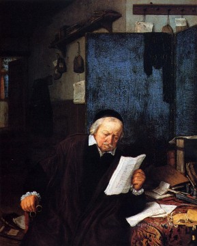  Study Oil Painting - Lawyer In His Study Dutch genre painters Adriaen van Ostade
